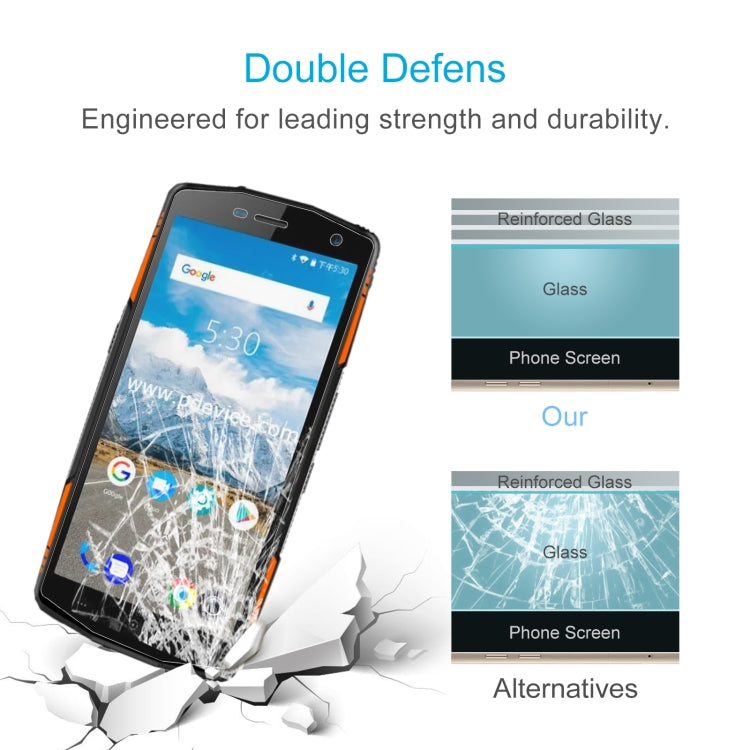 10 PCS 0.26mm 9H 2.5D Tempered Glass Film For Leagoo XRover