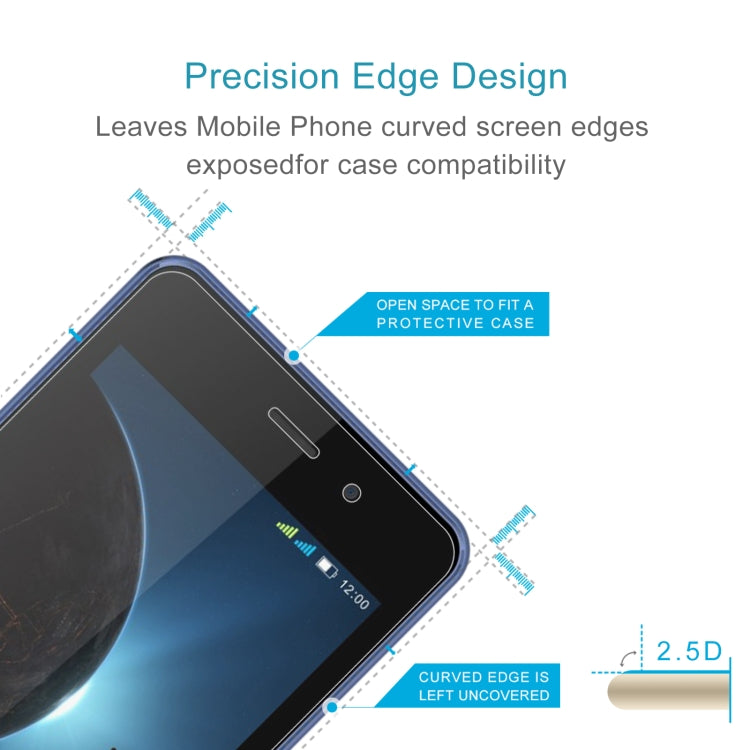 10 PCS 0.26mm 9H 2.5D Tempered Glass Film For Leagoo Z6