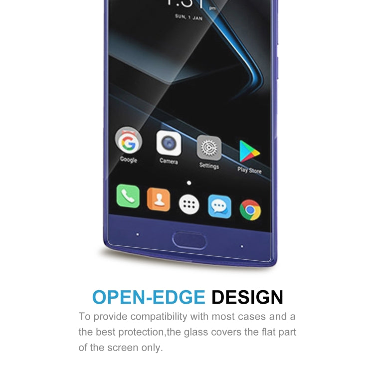 50 PCS 0.26mm 9H 2.5D Tempered Glass Film For Doogee BL7000