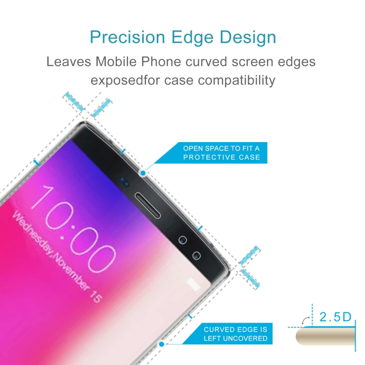 50 PCS 0.26mm 9H 2.5D Tempered Glass Film For Doogee BL12000 Pro