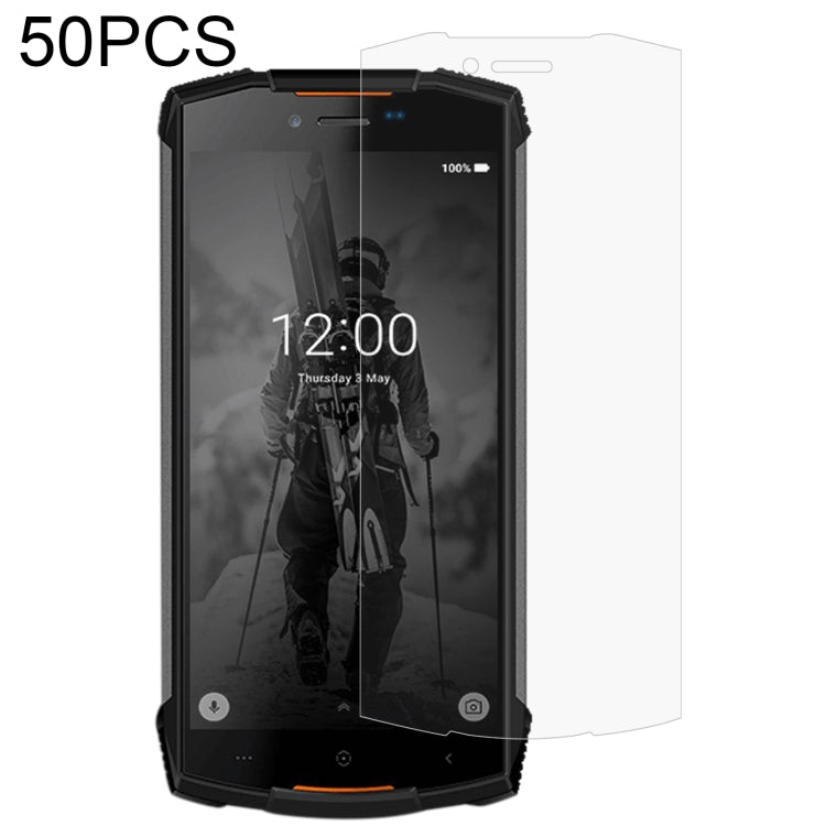 50 PCS 0.26mm 9H 2.5D Tempered Glass Film For Doogee S55 Lite