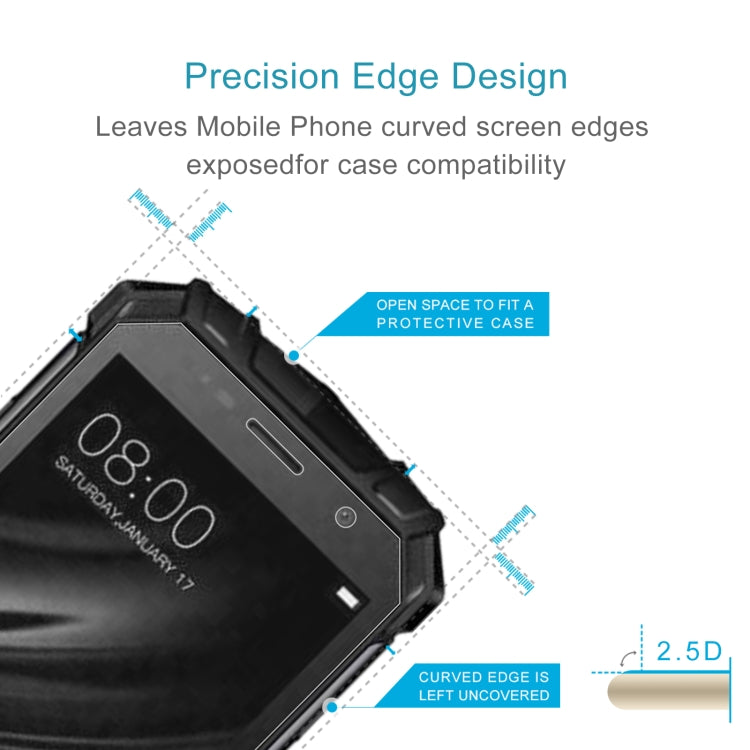 50 PCS 0.26mm 9H 2.5D Tempered Glass Film For Doogee S60 Lite