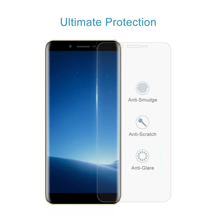 50 PCS 0.26mm 9H 2.5D Tempered Glass Film For Doogee X60L