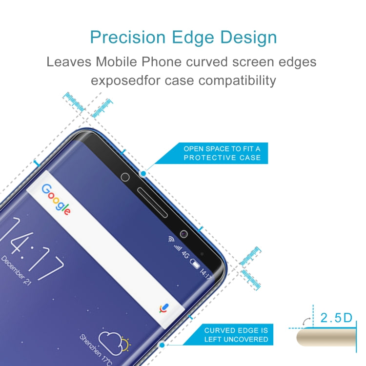 50 PCS 0.26mm 9H 2.5D Tempered Glass Film For Elephone U
