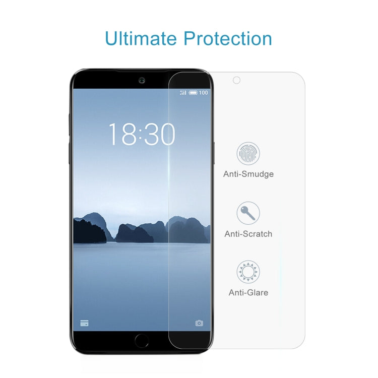 50 PCS 0.26mm 9H 2.5D Tempered Glass Film For Meizu M15