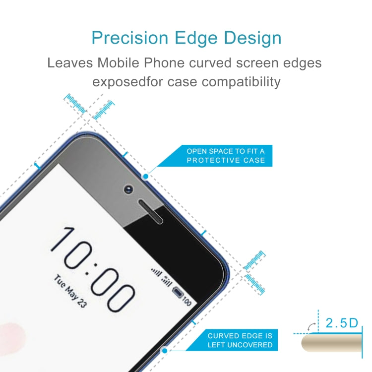 50 PCS 0.26mm 9H 2.5D Tempered Glass Film For Meizu Meilan A5
