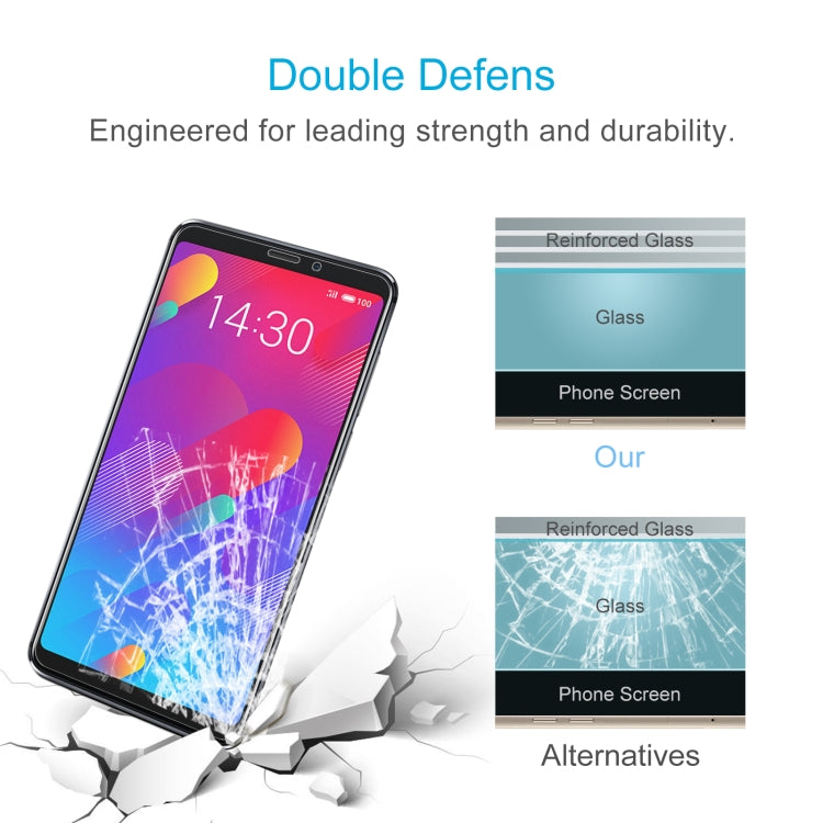 50 PCS 0.26mm 9H 2.5D Tempered Glass Film For Meizu V8 Pro