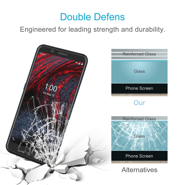 50 PCS 0.26mm 9H 2.5D Tempered Glass Film For Nokia 2 V Tella