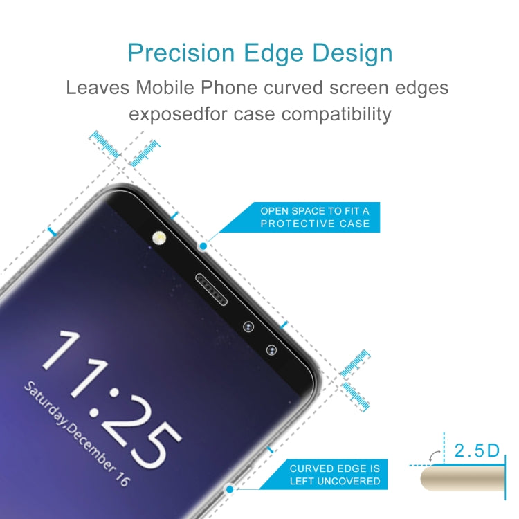 50 PCS 0.26mm 9H 2.5D Tempered Glass Film For Leagoo M9