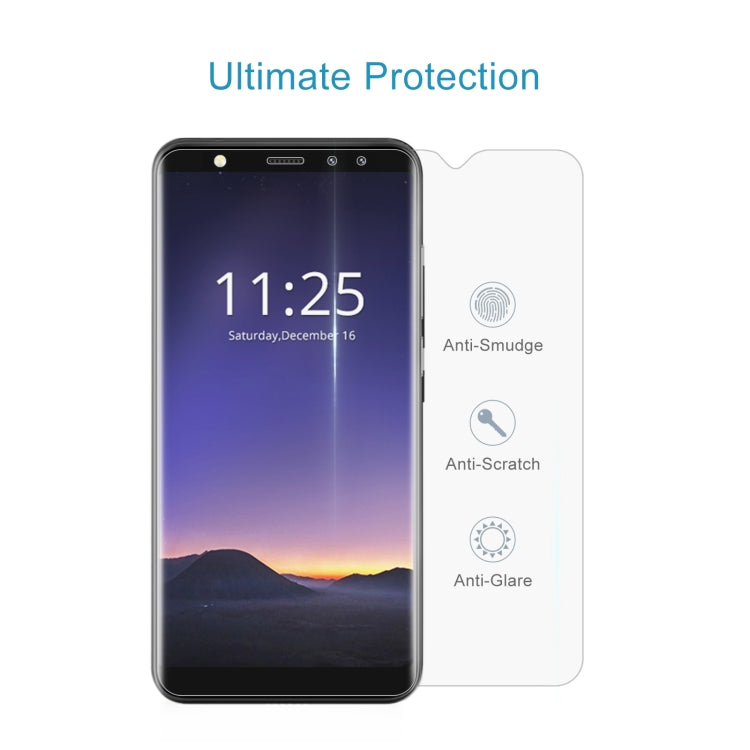 50 PCS 0.26mm 9H 2.5D Tempered Glass Film For Leagoo M9