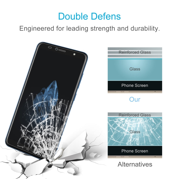 50 PCS 0.26mm 9H 2.5D Tempered Glass Film For Leagoo M9 Pro