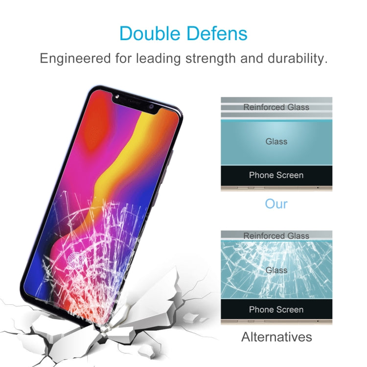 50 PCS 0.26mm 9H 2.5D Tempered Glass Film For Leagoo S10