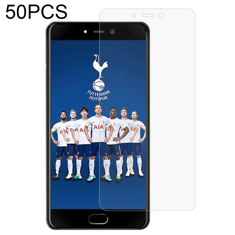 50 PCS 0.26mm 9H 2.5D Tempered Glass Film For Leagoo T5c