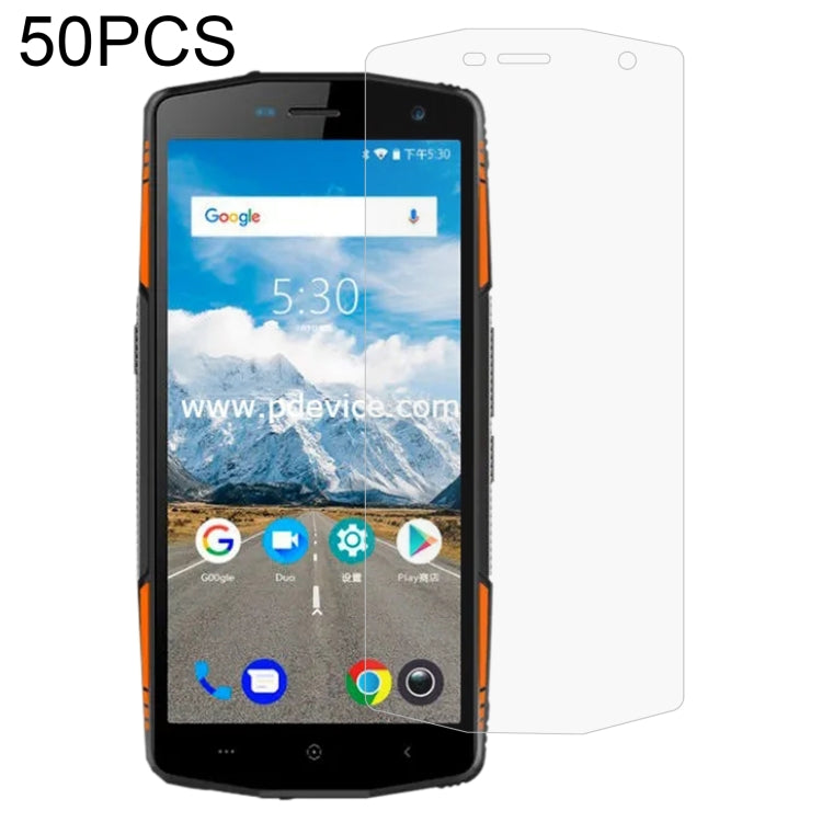 50 PCS 0.26mm 9H 2.5D Tempered Glass Film For Leagoo XRover