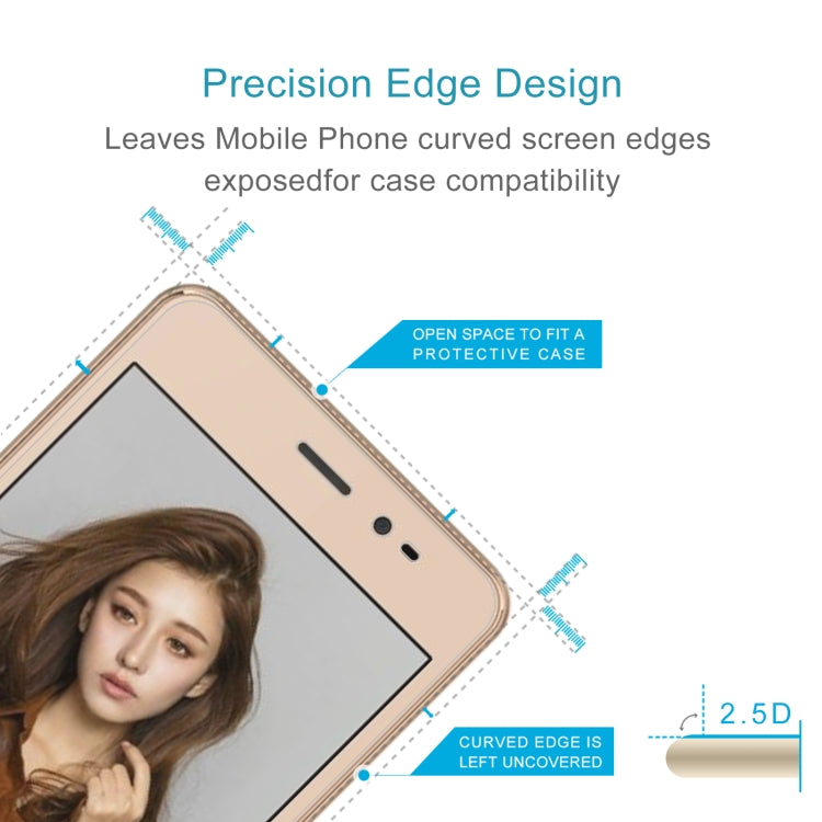 50 PCS 0.26mm 9H 2.5D Tempered Glass Film For Leagoo Z5 Lite