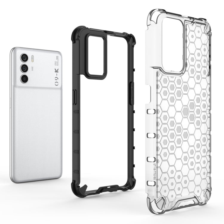 For OPPO K9 Pro 5G Shockproof Honeycomb PC + TPU Phone Case