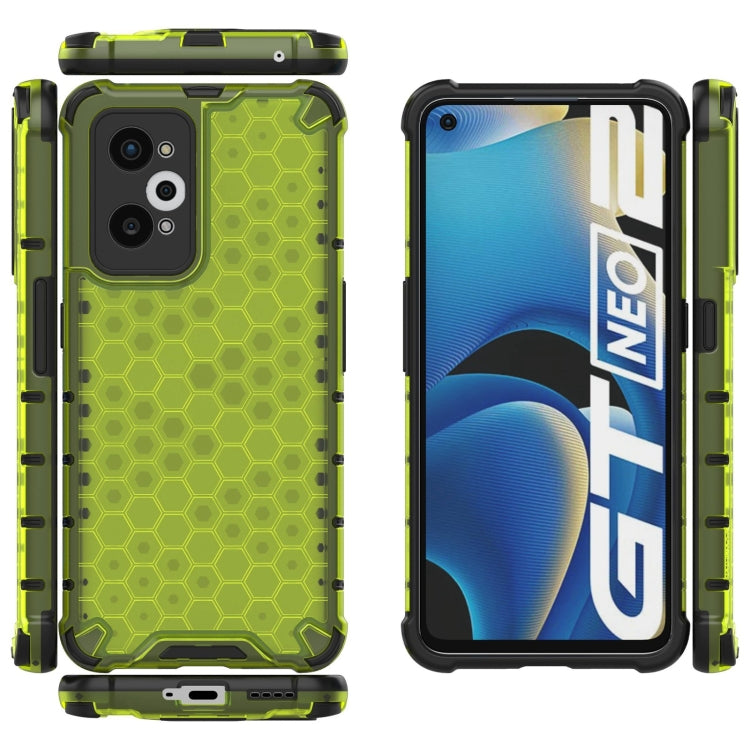 For OPPO Realme GT Neo2 5G Shockproof Honeycomb PC + TPU Phone Case