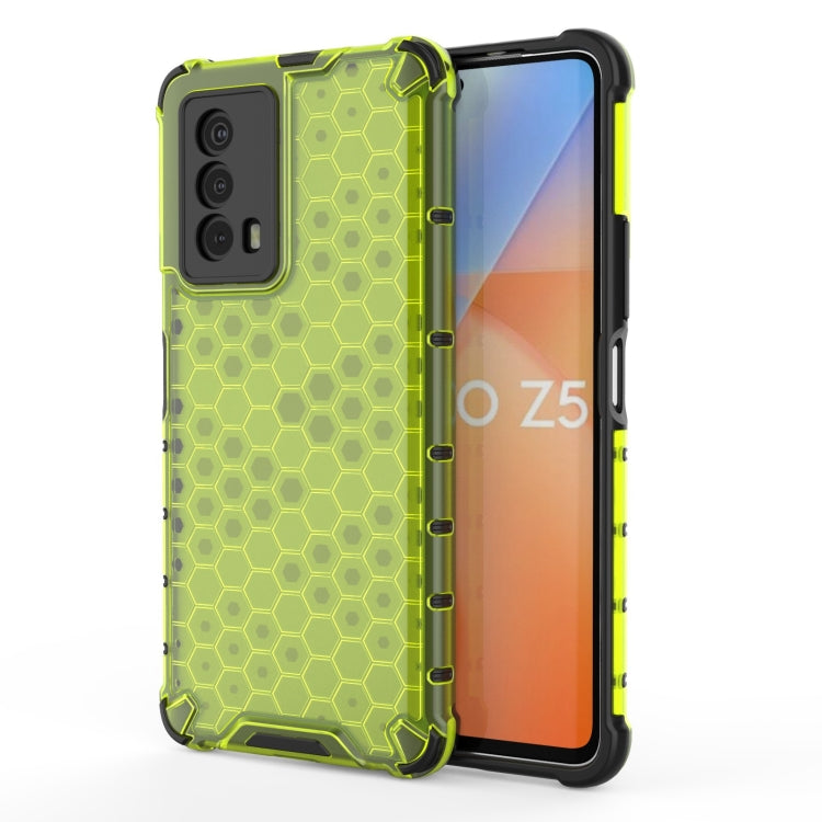 For vivo iQOO Z5 Shockproof Honeycomb PC + TPU Phone Case
