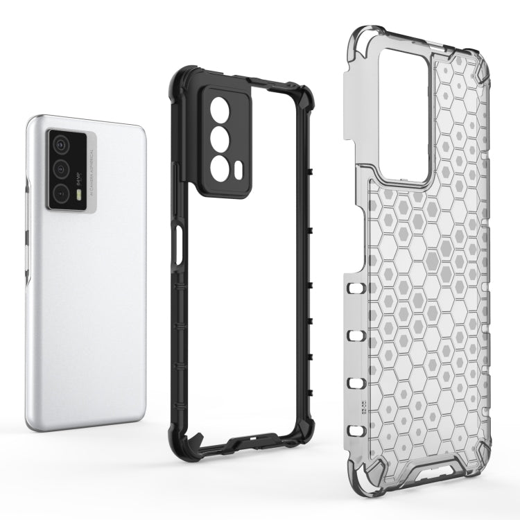 For vivo iQOO Z5 Shockproof Honeycomb PC + TPU Phone Case