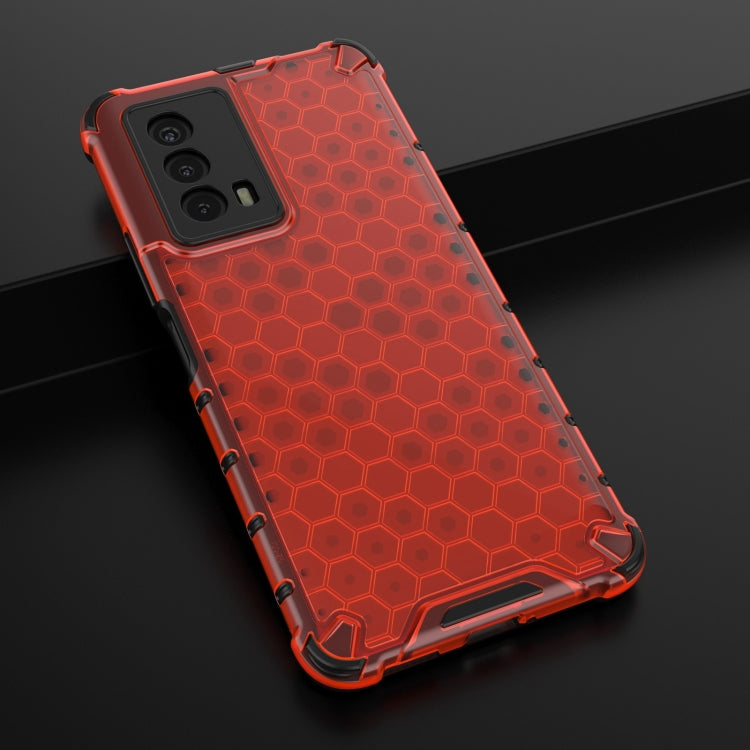 For vivo iQOO Z5 Shockproof Honeycomb PC + TPU Phone Case