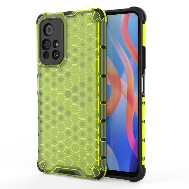 For Xiaomi Redmi Note 11 5G Shockproof Honeycomb PC + TPU Phone Case