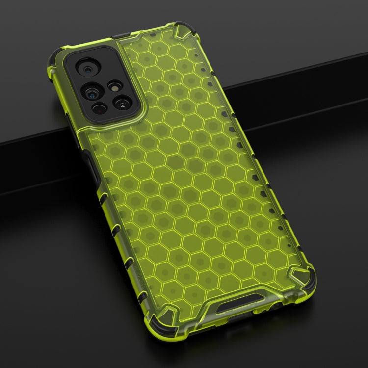 For Xiaomi Redmi Note 11 5G Shockproof Honeycomb PC + TPU Phone Case