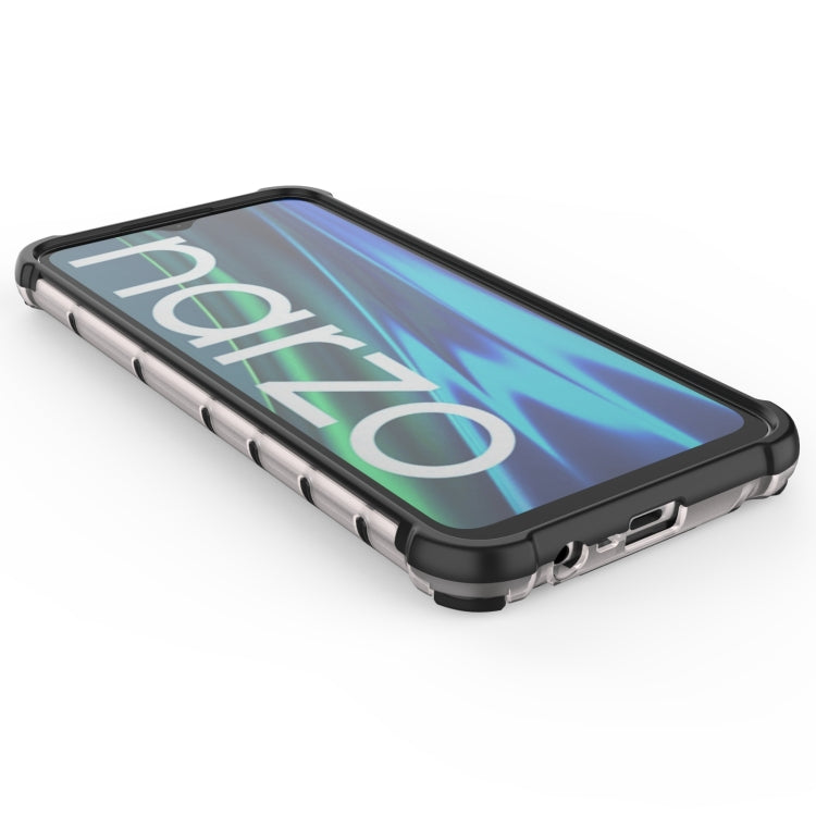 For OPPO Realme Narzo 50i Shockproof Honeycomb PC + TPU Phone Case