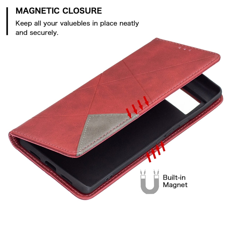 For Google Pixel 6 Pro Prismatic Invisible Magnetic Horizontal Flip Phone Leather Case with Holder & Card Slots & Photo Frame