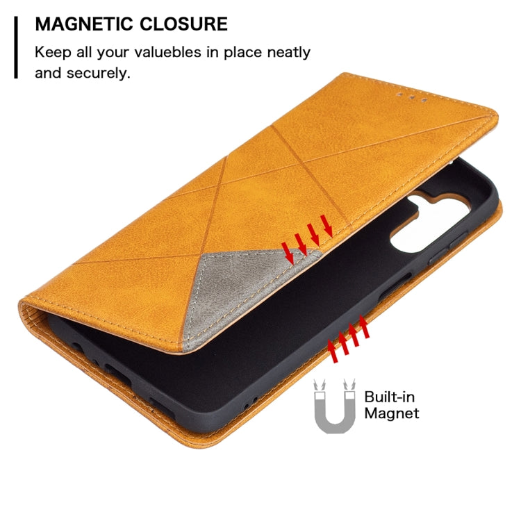 For Samsung Galaxy A13 5G Prismatic Invisible Magnetic Horizontal Flip Phone Leather Case with Holder & Card Slots & Photo Frame