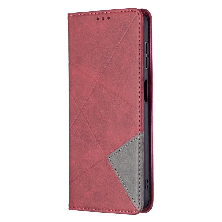 For Samsung Galaxy A13 5G Prismatic Invisible Magnetic Horizontal Flip Phone Leather Case with Holder & Card Slots & Photo Frame