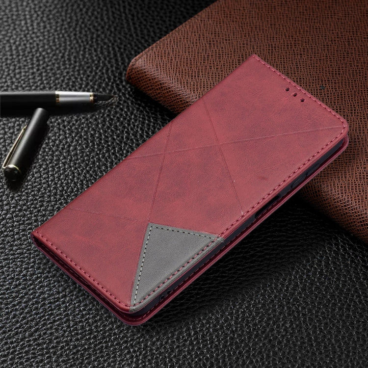 For Samsung Galaxy A13 5G Prismatic Invisible Magnetic Horizontal Flip Phone Leather Case with Holder & Card Slots & Photo Frame