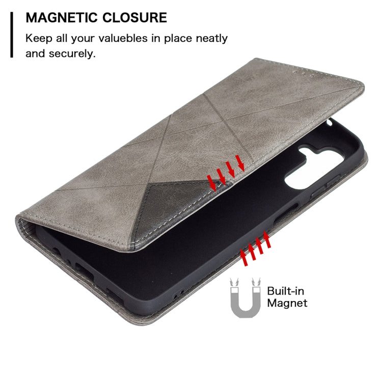 For Samsung Galaxy A13 5G Prismatic Invisible Magnetic Horizontal Flip Phone Leather Case with Holder & Card Slots & Photo Frame