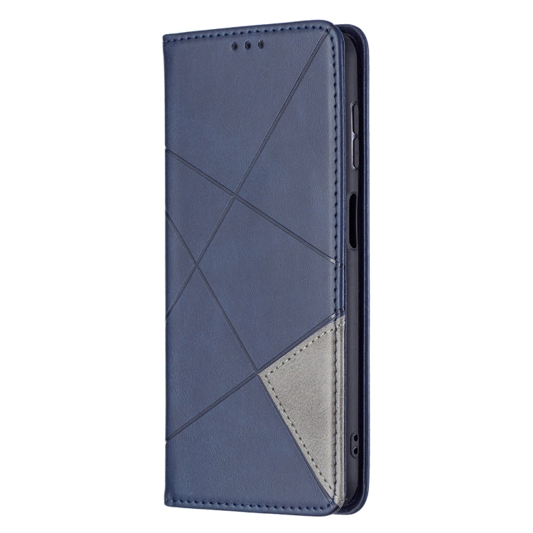 For Samsung Galaxy A13 5G Prismatic Invisible Magnetic Horizontal Flip Phone Leather Case with Holder & Card Slots & Photo Frame