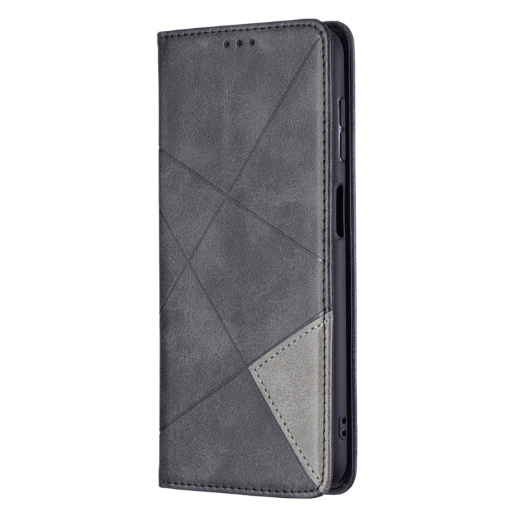For Samsung Galaxy A13 5G Prismatic Invisible Magnetic Horizontal Flip Phone Leather Case with Holder & Card Slots & Photo Frame