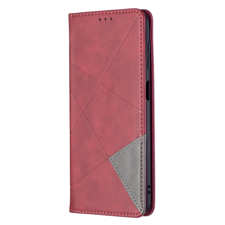 For Samsung Galaxy M52 5G Prismatic Invisible Magnetic Horizontal Flip Phone Leather Case with Holder & Card Slots & Photo Frame