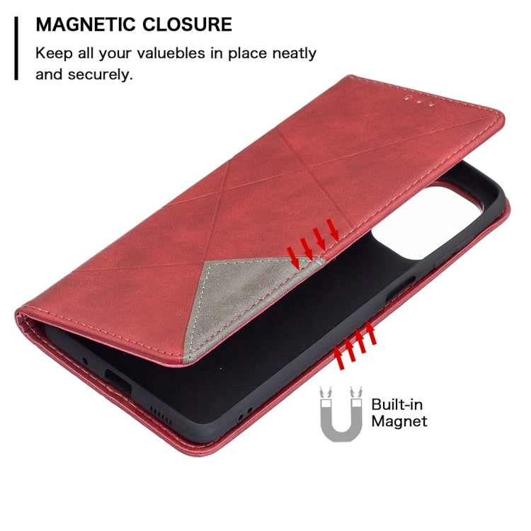 For Samsung Galaxy M52 5G Prismatic Invisible Magnetic Horizontal Flip Phone Leather Case with Holder & Card Slots & Photo Frame