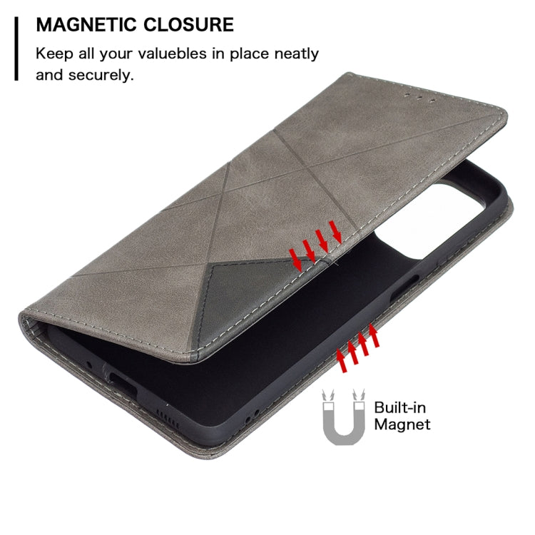 For Samsung Galaxy M52 5G Prismatic Invisible Magnetic Horizontal Flip Phone Leather Case with Holder & Card Slots & Photo Frame