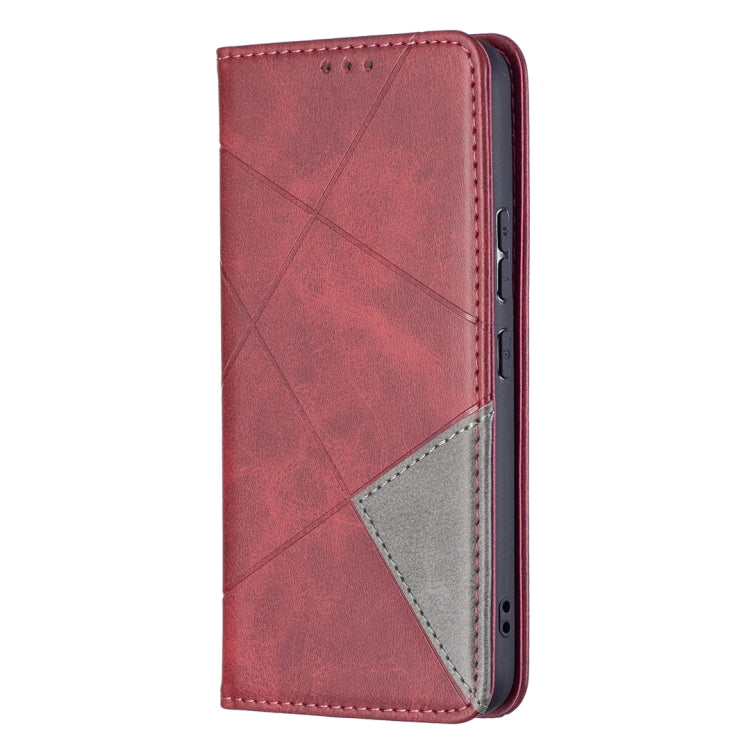 For Samsung Galaxy S22 5G Prismatic Invisible Magnetic Horizontal Flip Phone Leather Case with Holder & Card Slots & Photo Frame