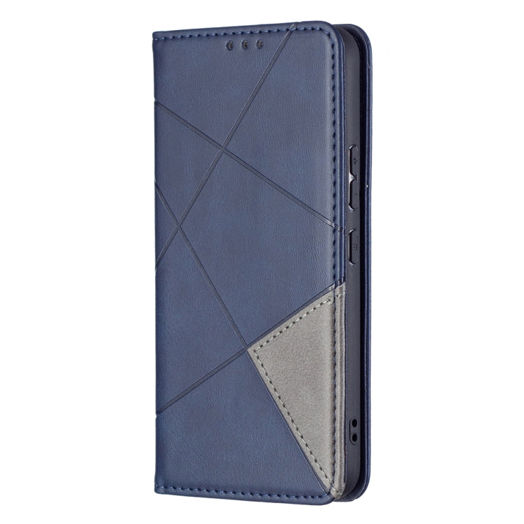 For Samsung Galaxy S22 5G Prismatic Invisible Magnetic Horizontal Flip Phone Leather Case with Holder & Card Slots & Photo Frame