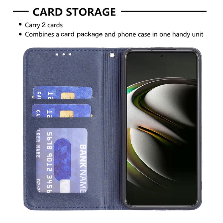 For Samsung Galaxy S22 5G Prismatic Invisible Magnetic Horizontal Flip Phone Leather Case with Holder & Card Slots & Photo Frame