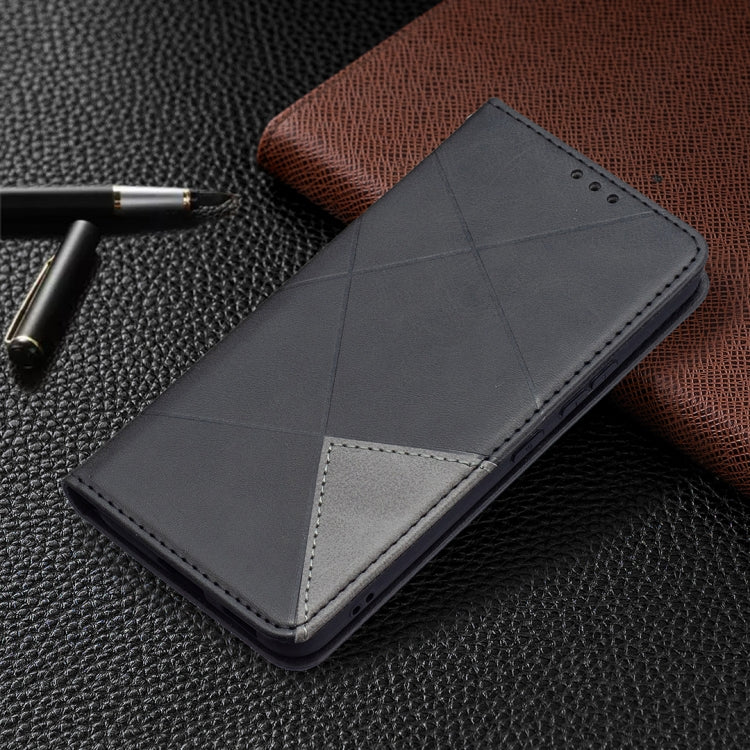 For Samsung Galaxy S22 5G Prismatic Invisible Magnetic Horizontal Flip Phone Leather Case with Holder & Card Slots & Photo Frame