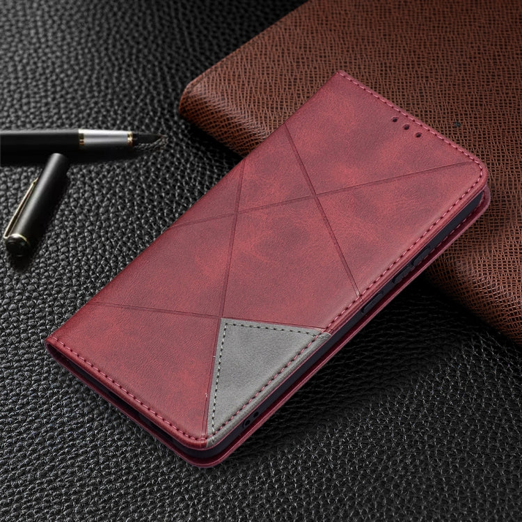 For Samsung Galaxy S22+ 5G Prismatic Invisible Magnetic Horizontal Flip Phone Leather Case with Holder & Card Slots & Photo Frame