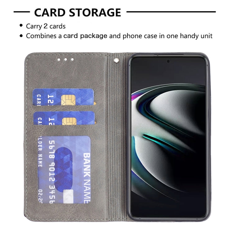 For Samsung Galaxy S22+ 5G Prismatic Invisible Magnetic Horizontal Flip Phone Leather Case with Holder & Card Slots & Photo Frame