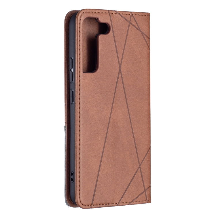 For Samsung Galaxy S22+ 5G Prismatic Invisible Magnetic Horizontal Flip Phone Leather Case with Holder & Card Slots & Photo Frame