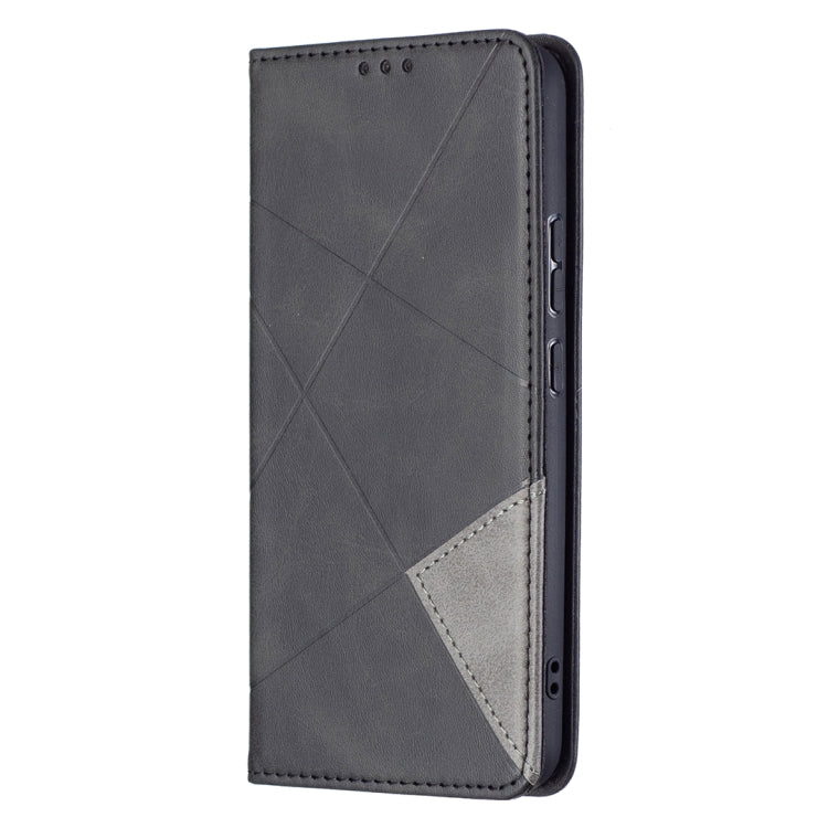 For Samsung Galaxy S22+ 5G Prismatic Invisible Magnetic Horizontal Flip Phone Leather Case with Holder & Card Slots & Photo Frame