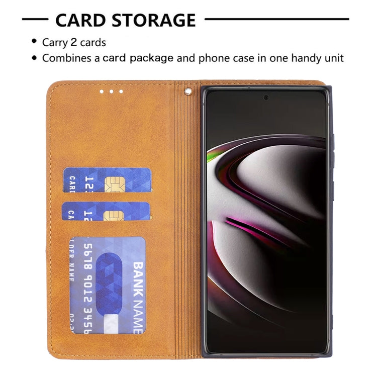 For Samsung Galaxy S22 Ultra 5G Prismatic Invisible Magnetic Horizontal Flip Phone Leather Case with Holder & Card Slots & Photo Frame