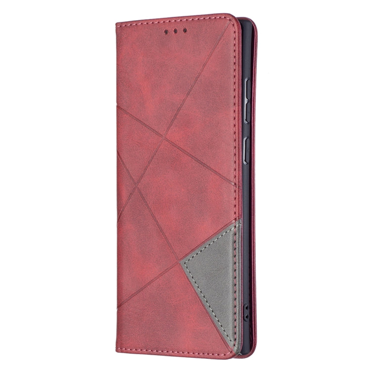 For Samsung Galaxy S22 Ultra 5G Prismatic Invisible Magnetic Horizontal Flip Phone Leather Case with Holder & Card Slots & Photo Frame