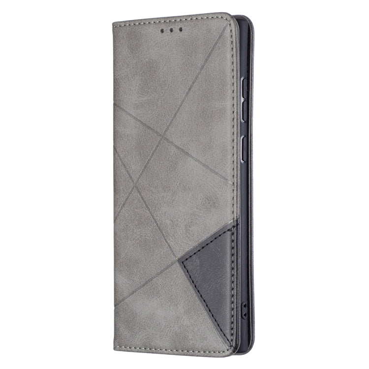 For Samsung Galaxy S22 Ultra 5G Prismatic Invisible Magnetic Horizontal Flip Phone Leather Case with Holder & Card Slots & Photo Frame