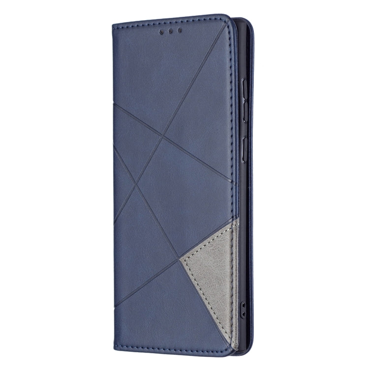 For Samsung Galaxy S22 Ultra 5G Prismatic Invisible Magnetic Horizontal Flip Phone Leather Case with Holder & Card Slots & Photo Frame