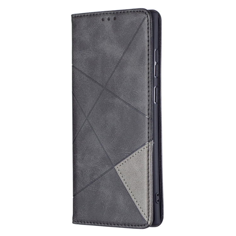 For Samsung Galaxy S22 Ultra 5G Prismatic Invisible Magnetic Horizontal Flip Phone Leather Case with Holder & Card Slots & Photo Frame